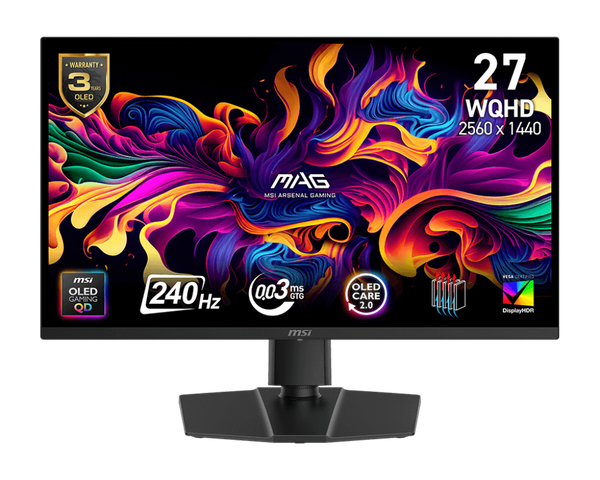 Màn hình 2K MSI MAG 273QP QD OLED X24 27 inch WQHD 240Hz