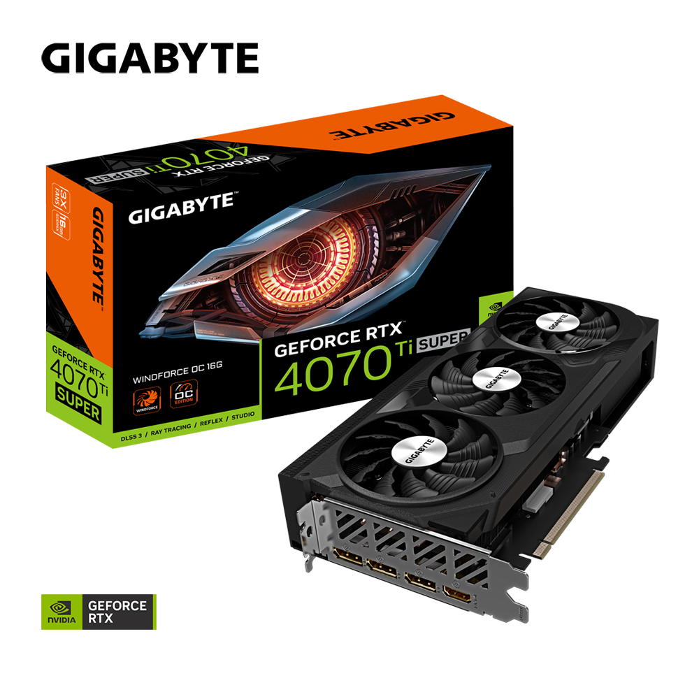 Card màn hình Gigabyte RTX 4070 Ti SUPER WINDFORCE OC 16GB