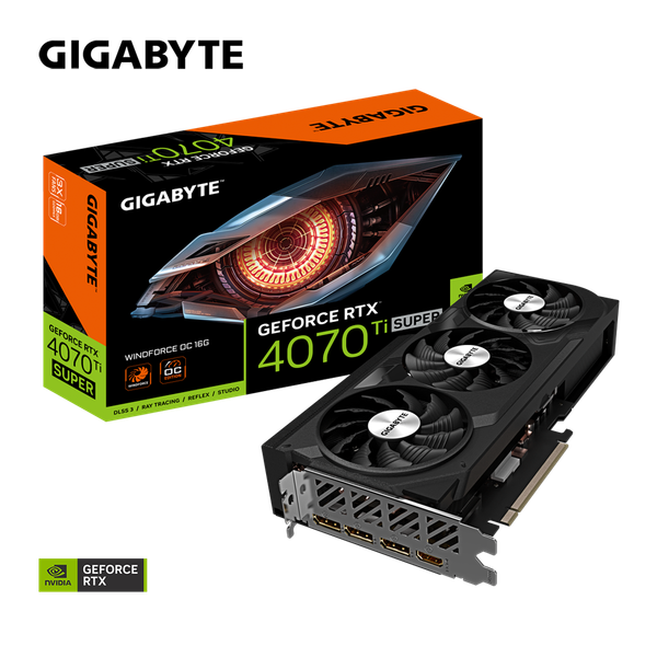 Card màn hình Gigabyte RTX 4070 Ti SUPER WINDFORCE OC 16GB