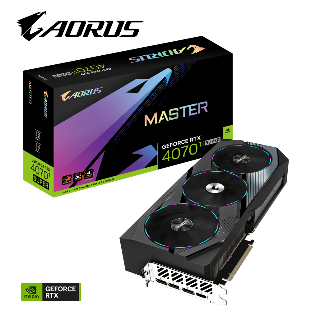 Card màn hình Gigabyte RTX 4070 Ti SUPER AORUS MASTER 16GB