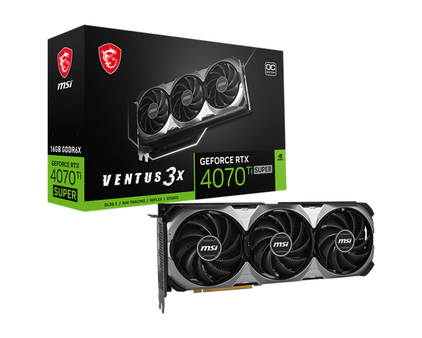 Card màn hình MSI GeForce RTX 4070 Ti SUPER 16GB VENTUS 3X OC