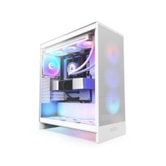 Case NZXT H7 Flow RGB 2024   Kèm sẵn 1 fan F360 RGB Core ( 3 Fan 120 dính liền )