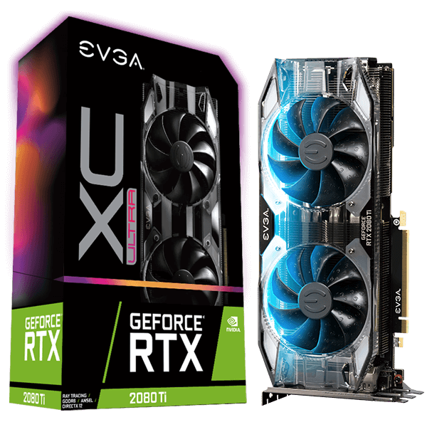 Evga Geforce RTX 2080 Ti Xc Ultra Gaming, 11G-P4-2383-Rx, 11GB Gddr6, Dual Hdb Fans & RGB Led