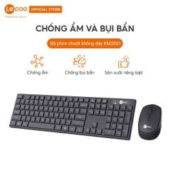 Bộ phím chuột văn phòng không dây Lecoo KM2001