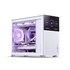 Vỏ Case JONSBO D31 Mesh SC White (Mini Tower | White | Màn hình phụ 8 )