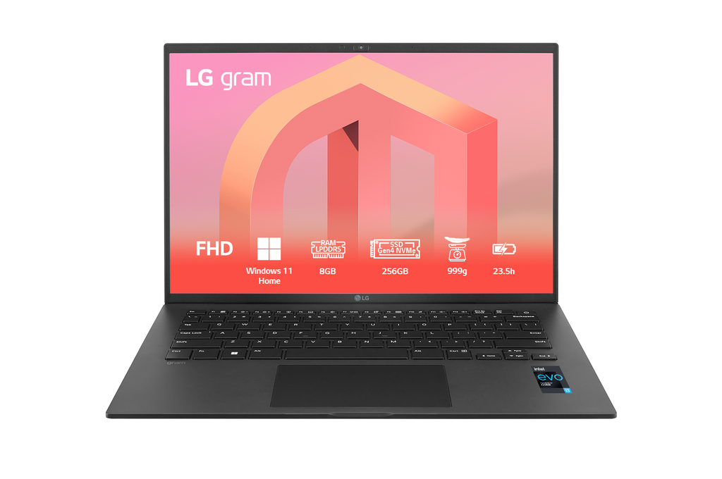 Laptop LG gram 14'', Windows 11 Home, Intel® Core™ i3 Gen 12, 8Gb, 256GB, 14Z90Q-G.AJ32A5