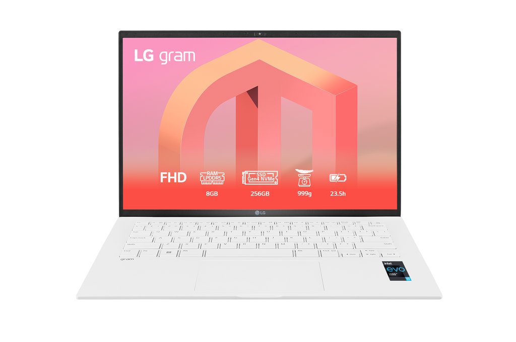 Laptop LG gram 14'', Không hệ điều hành, Intel® Core™ i3 Gen 12, 8Gb, 256GB, 14ZD90Q-G.AX31A5