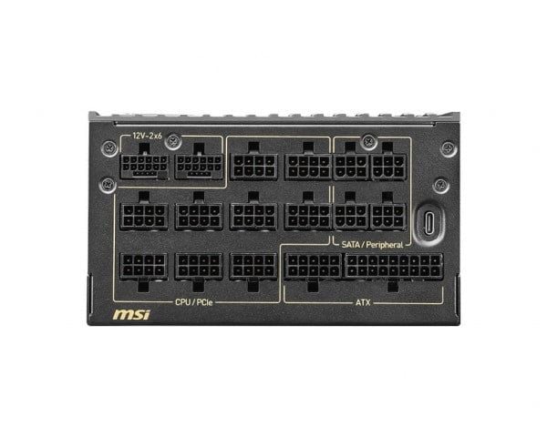 Nguồn máy tính MSI MEG Ai1600T 1600W PCIE5 80 Plus Titanium  ( PCIE 5.1 and ATX 3.1 Ready )