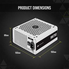 ( 750W ) Nguồn Corsair RM750 White 2021  - 80 Plus Gold - Full Modular