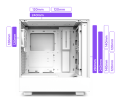 Case NZXT H5 Flow White RGB