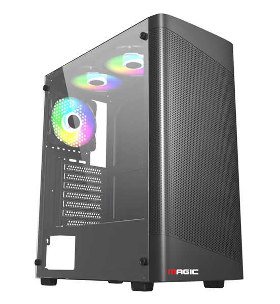 CASE MAGIC GM-02 BLACK CÓ SẴN 3 FAN (ATX)