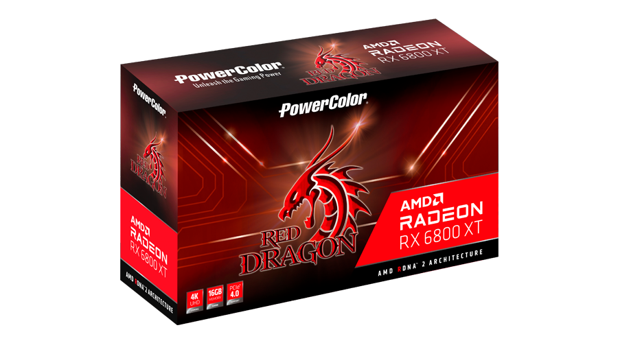 PowerColor Red Dragon Radeon RX 6800 XT 16GB GDDR6 (AXRX 6800XT 16GBD6-3DHR/OC)