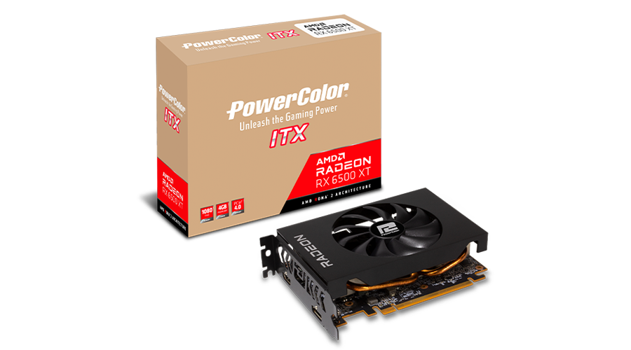 PowerColor Fighter Radeon ITX RX 6500 XT 4GB GDDR6