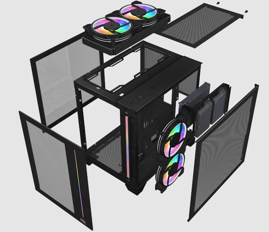 Vỏ case MIK LV12 MINI ELITE  BLACK