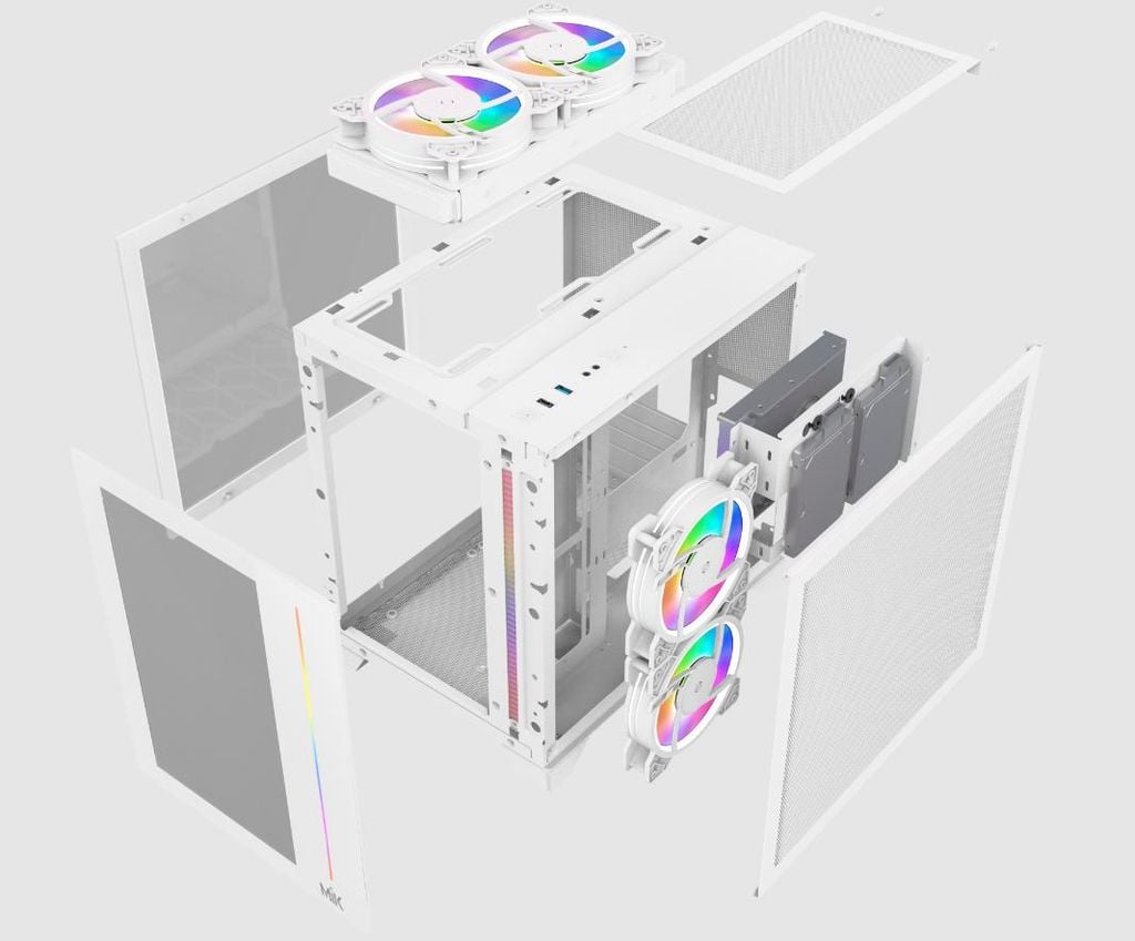 Vỏ case MIK LV12 MINI ELITE  WHITE