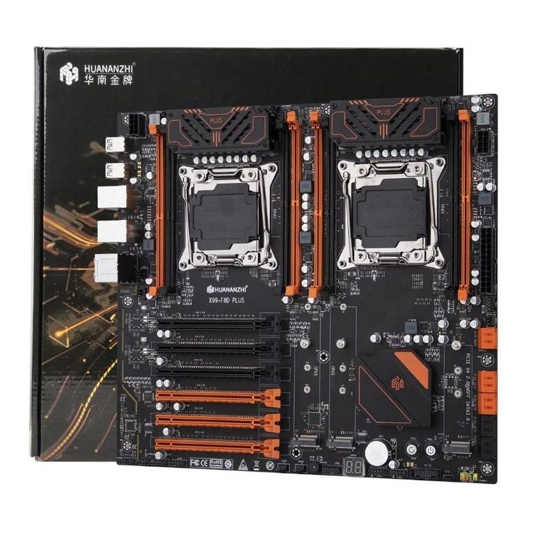 Mainboard HUANANZHI X99-F8D Plus (Intel X99, LGA 2011-3, ATX, 8 Khe Cắm Ram  DDR4)