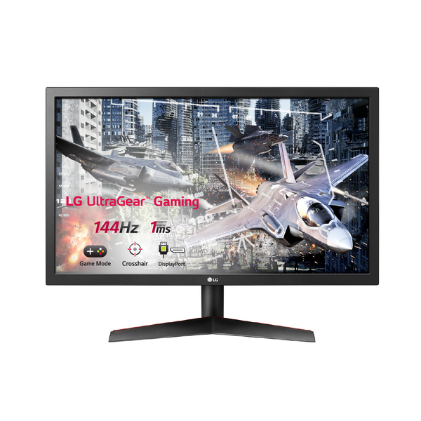 LG UltraGear 24GL600F-B Gaming Monitor – 24″, FHD, 144Hz, 1ms, FreeSync