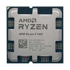 CPU AMD Ryzen 5 7600 Tray (3.8 GHz Upto 5.1GHz / 38MB / 6 Cores, 12 Threads / 65W / Socket AM5)