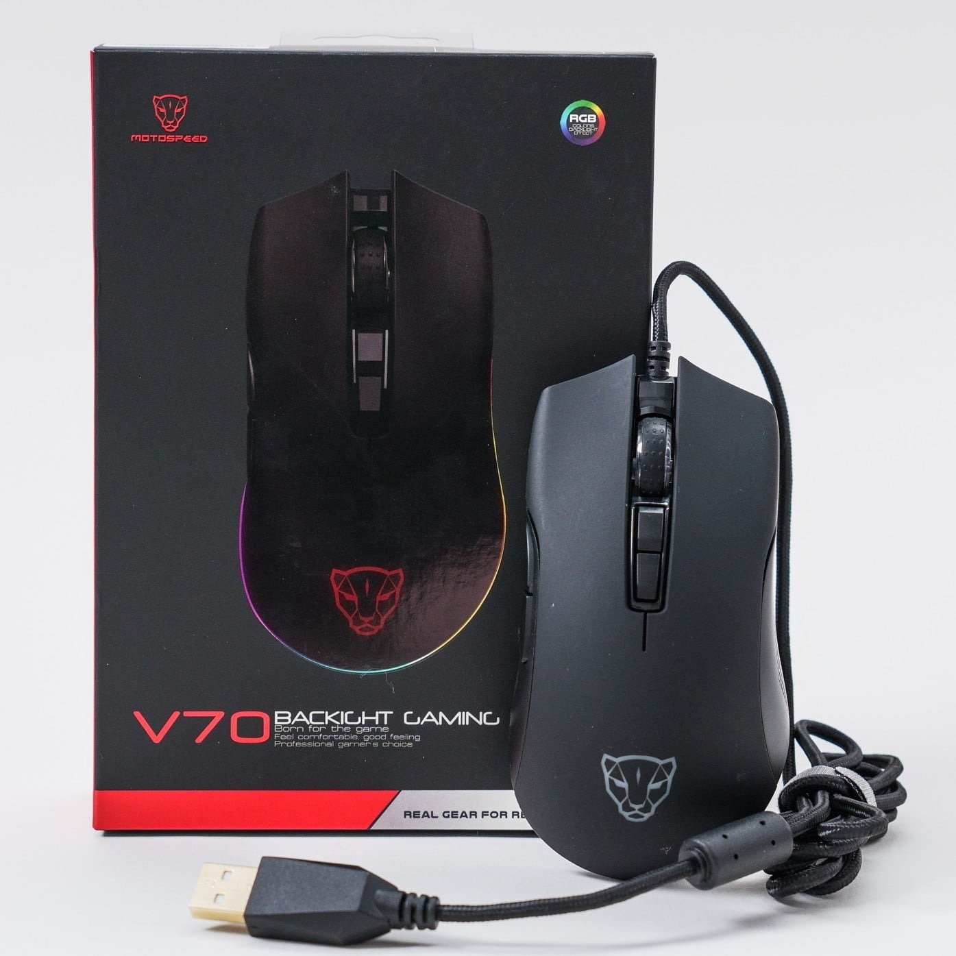 Chuột Gaming Có Dây Motospeed V70 Đen