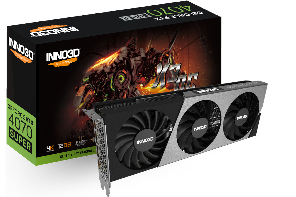 Card Màn Hình INNO3D RTX 4070 SUPER X3 OC - 3 FAN