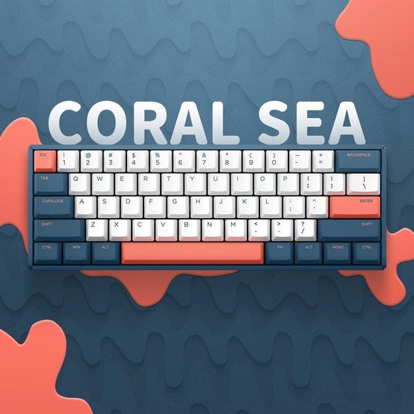 Bàn phím cơ IQUNIX F60 Coral Sea RGB