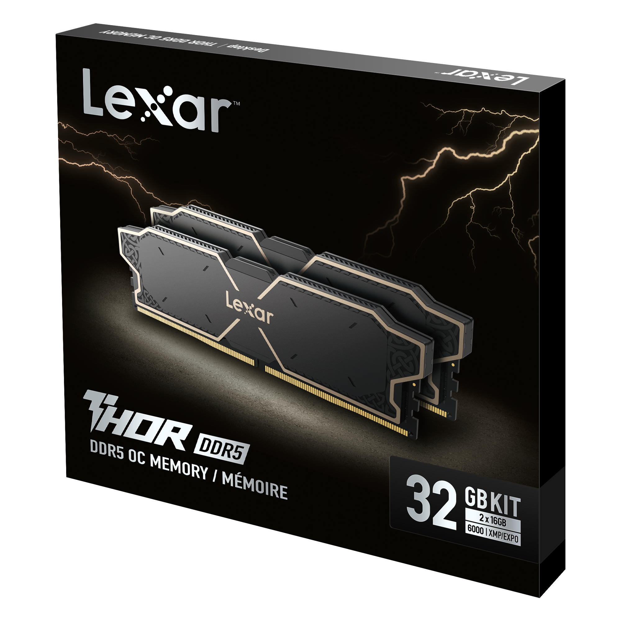 RAM DESKTOP LEXAR THOR 32GB (2X16GB) DDR5 5600MHZ