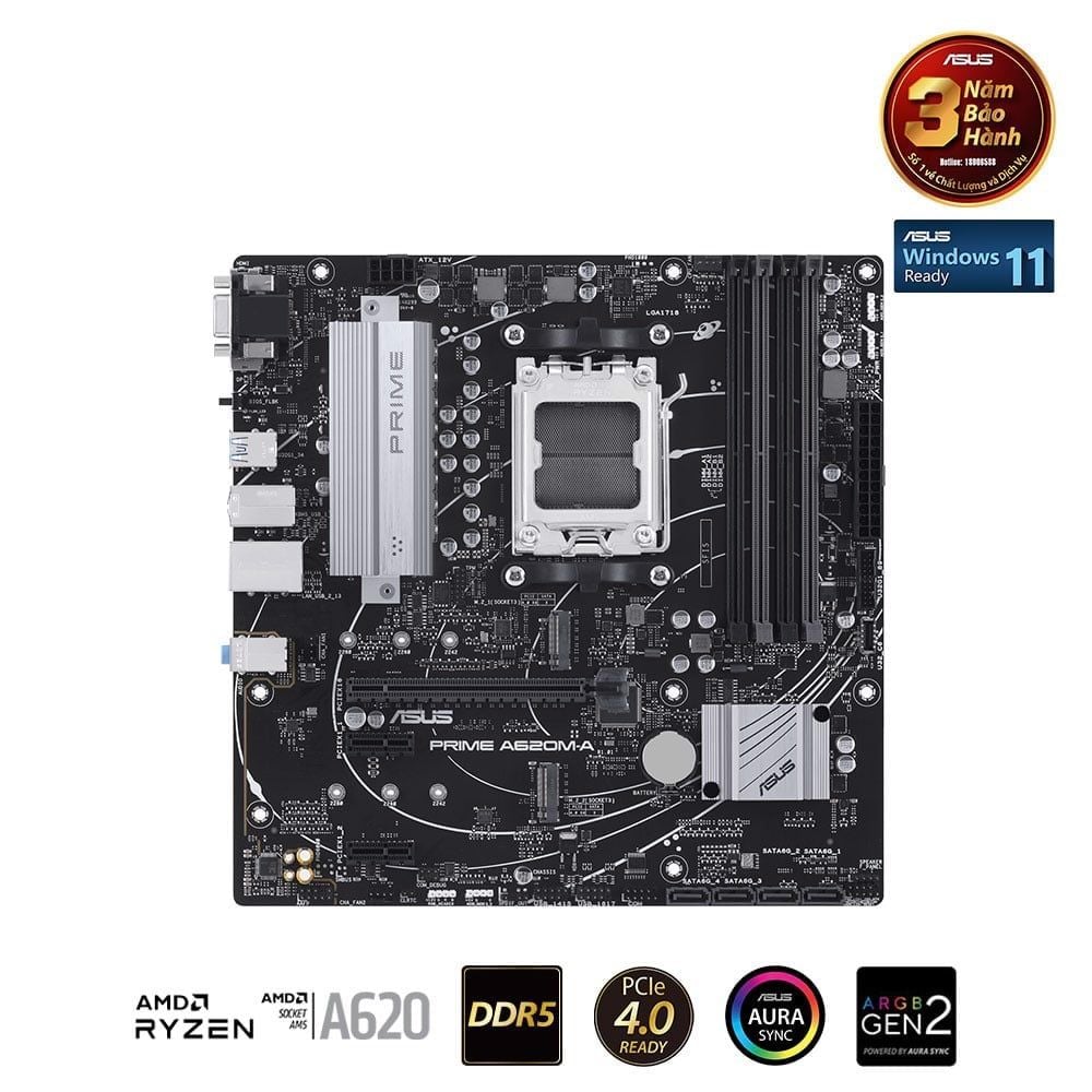 Bo mạch chủ ASUS PRIME A620M A DDR5