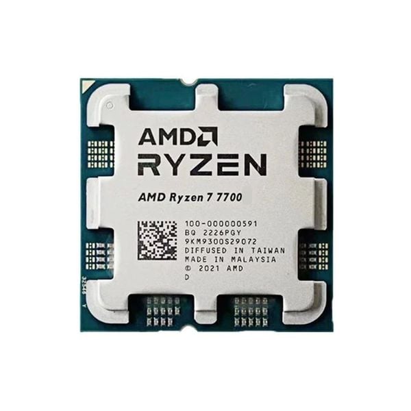 CPU AMD Ryzen 7 7700  TRAY  (3.8 GHz Upto 5.3GHz / 40MB / 8 Cores, 16 Threads / 65W / Socket AM5) Tray