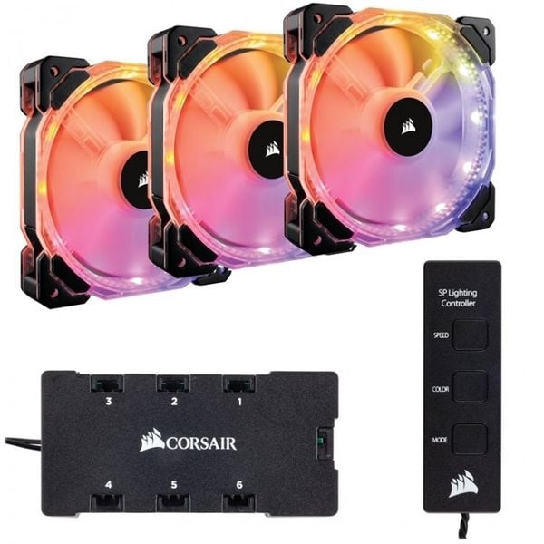 Corsair Hd120 Rgb Led 3 Er Pack CORSAIR HD120 RGB 3FAN