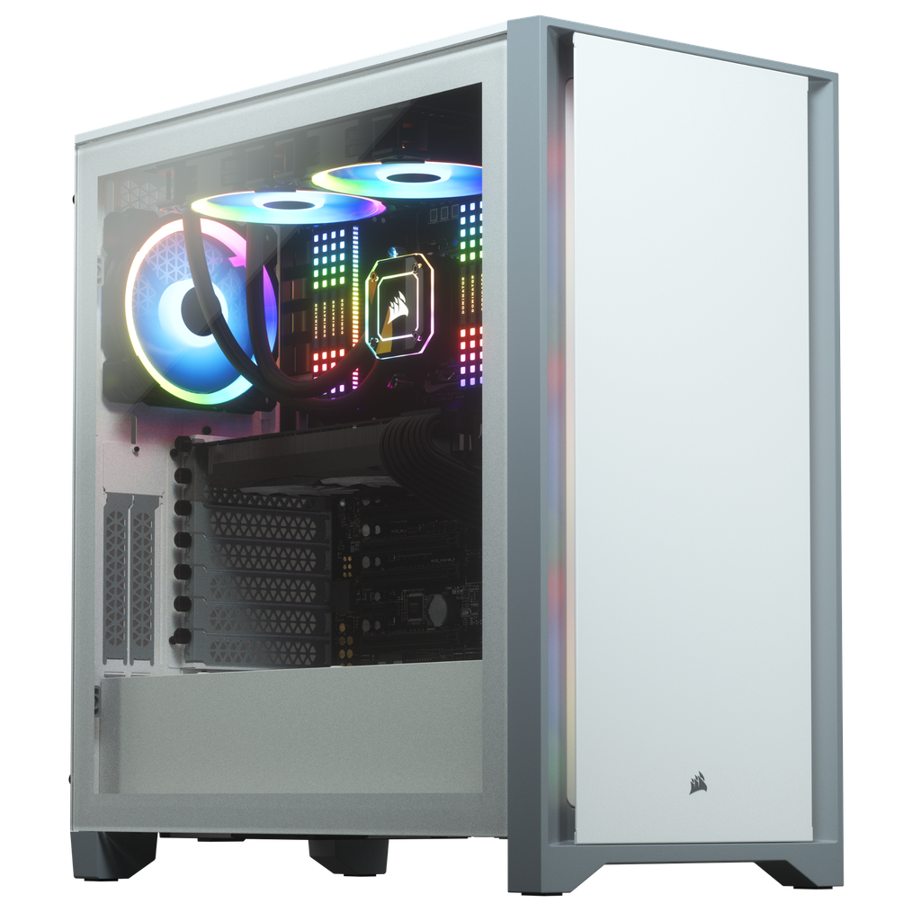 Case Corsair 4000D Tempered Glass White
