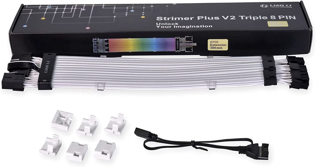 Dây nguồn nối dài Lian Li Strimer Plus V2 ARGB VGA 8 Pin x 3