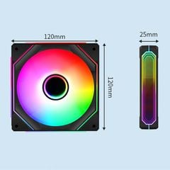 Fan case Leopard 6 Pro ARGB – 3  mặt gương