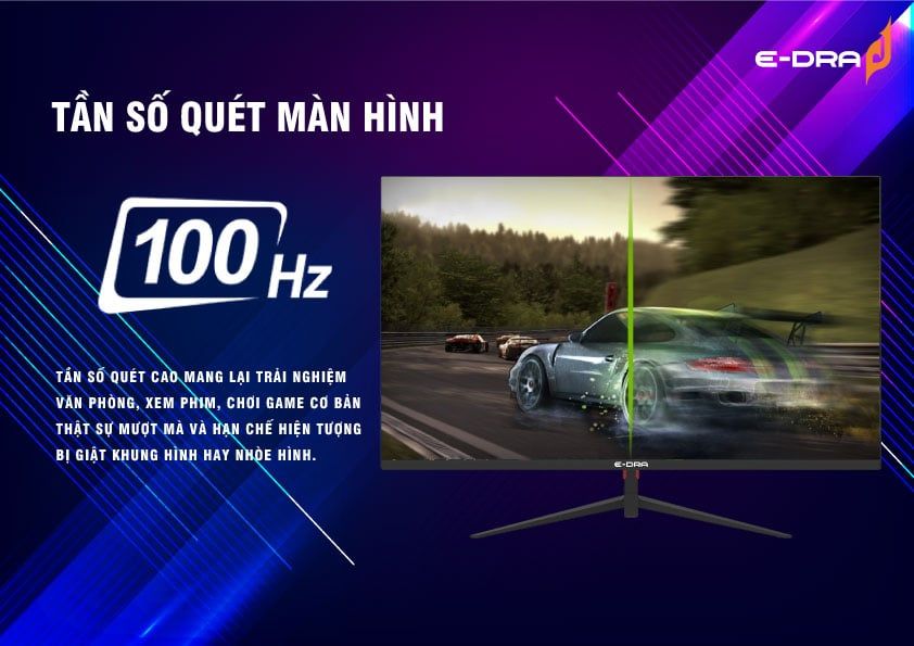 Màn Hình edra 27in EGM27F100 (27Inch/ Full HD/ 1ms/ 100HZ/ 250cd/m2/ IPS)