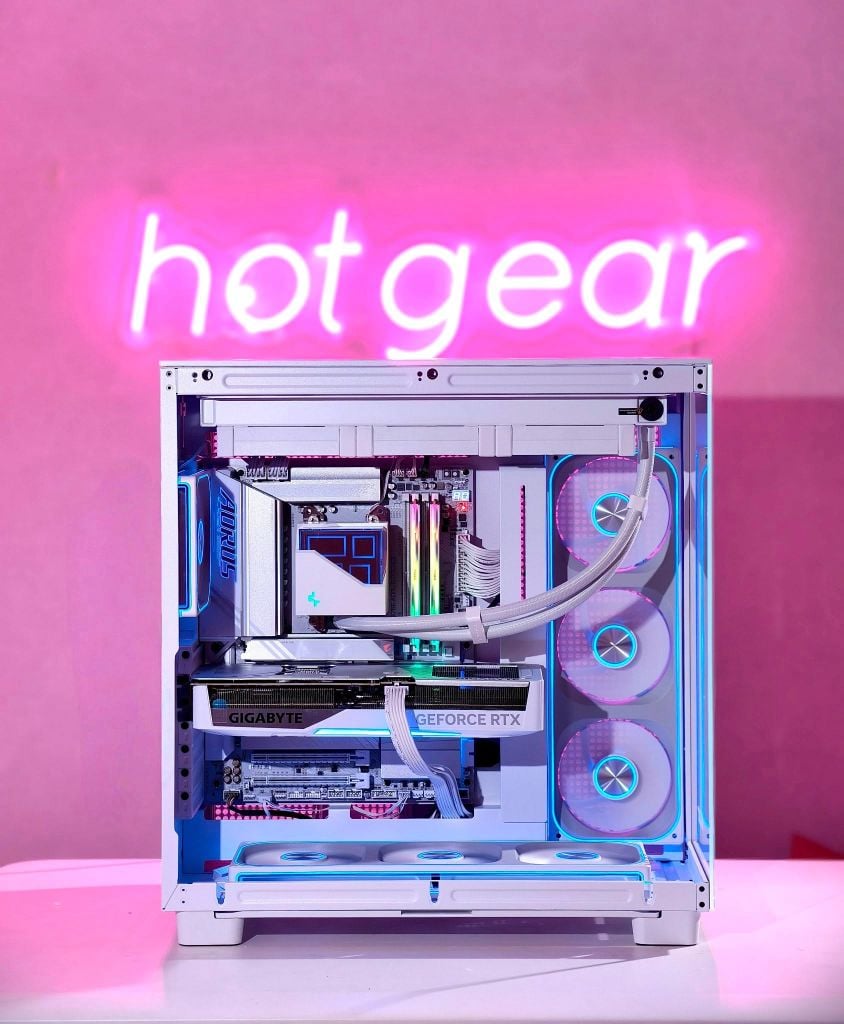 BỘ PC AMD HOTGEAR WHITE PULSE RYZEN 9 - X870E | R9 9950X | 64GB 6000MHZ | RTX 5070Ti 16GB