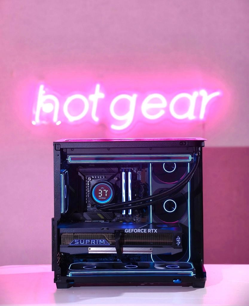 BỘ PC INTEL HOTGEAR BLACK VORTEX  CORE I9 - Z790 | I9 14900K  | 64GB 6000MHZ | RTX 5090 32GB