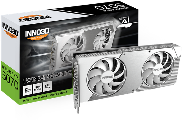 Card Màn hình Inno3d RTX 5070 Twin X2 OC 12GB White
