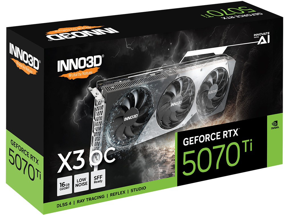 Card màn hình INNO3D GeForce RTX 5070 Ti X3 16GB GDDR7