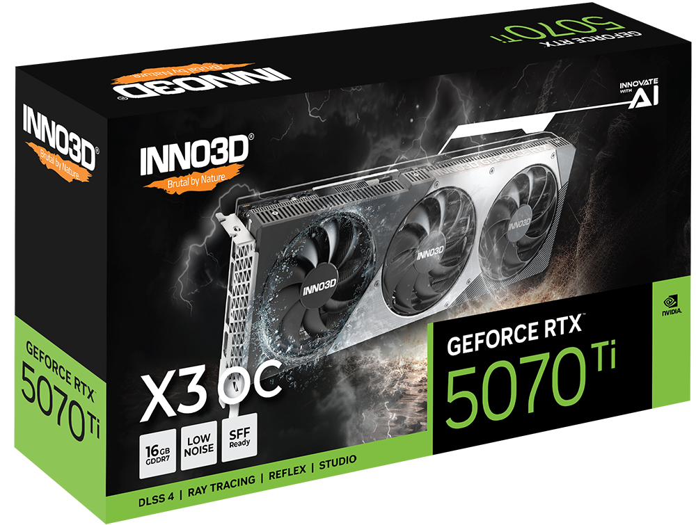 Card màn hình INNO3D GeForce RTX 5070 Ti X3 16GB GDDR7