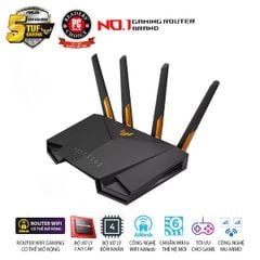 Bộ phát wifi 6 Asus TUF Gaming AX4200 (Chuẩn AX/ AX4200Mbps/ 4 Ăng-ten ngoài/ Wifi Mesh/ Dưới 80 User)