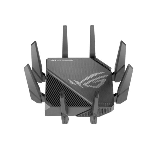 Bộ phát wifi 6 Asus ROG Rapture Gaming GT AX11000 Pro (Chuẩn AX/ AX11000Mbps/ 8 Ăng-ten ngoài/ Wifi Mesh/ Dưới 80 User)