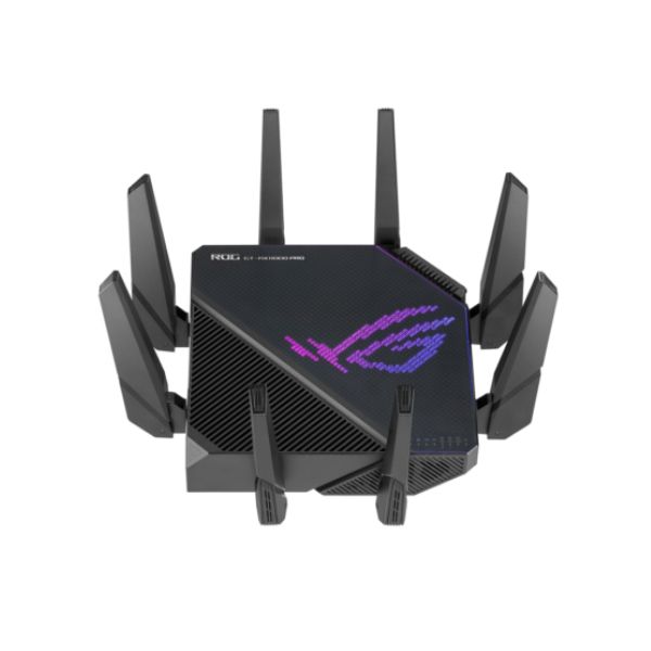 Bộ phát wifi 6 Asus ROG Rapture Gaming GT AX11000 Pro (Chuẩn AX/ AX11000Mbps/ 8 Ăng-ten ngoài/ Wifi Mesh/ Dưới 80 User)