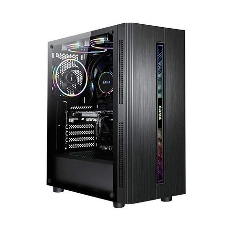 Case SAMA 3502 ATX ( Mid Tower / Màu đen/Led RGB)