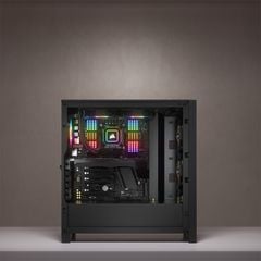 VỎ CASE CORSAIR ICUE 4000X RGB TG BLACK  (MID TOWER/MÀU ĐEN)