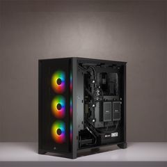 VỎ CASE CORSAIR ICUE 4000X RGB TG BLACK  (MID TOWER/MÀU ĐEN)