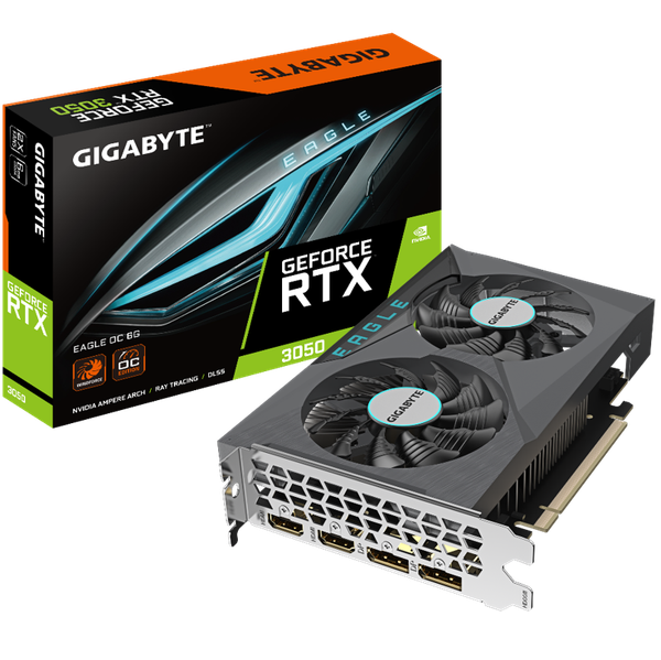 VGA Gigabyte GeForce RTX 3050 EAGLE 6GB OC GDDR6