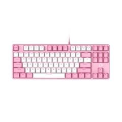 Bàn phím cơ DareU EK87 Pink White- Red switch