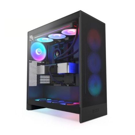 Case NZXT H7 Flow RGB 2024   Kèm sẵn 1 fan F360 RGB Core ( 3 Fan 120 dính liền )