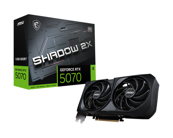 Card màn hình MSI RTX 5070 12G SHADOW 2X OC