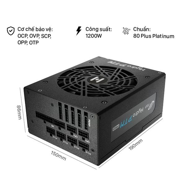 Nguồn FSP Power Supply Model HPT2-1200M /PPA12A1002 1200W ( 80 plus platinum)