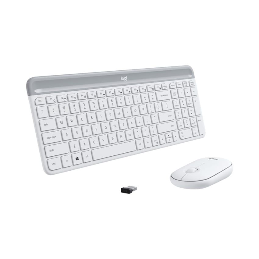 Combo chuột phím Logitech MK470 SLIM  Trắng